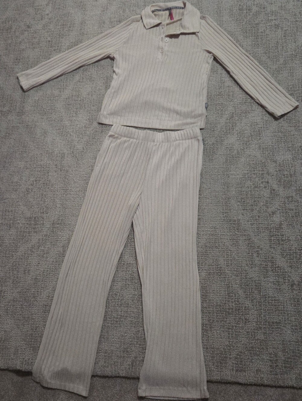 2 Piece Ribbed Lounge Set